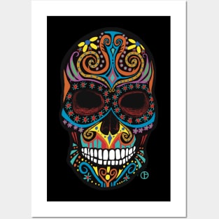 Dia De Los Muertos Calavera Sugar Skull Posters and Art